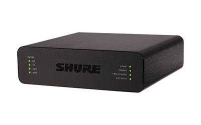 SHURE ANI22 AUDIO NETWORK INTERFACE 2x mic/line in to Dante, 2x Dante to mic/line, Block input