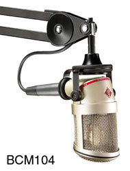 NEUMANN BCM-104 MICROPHONE Studio, large-diaphragm condenser, cardioid, integrated suspension