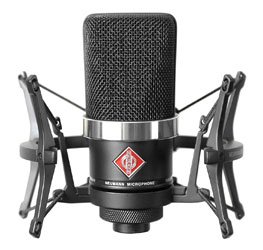 NEUMANN TLM 102 BK STUDIO SET MICROPHONE KIT With EA 4 elastic suspension, black