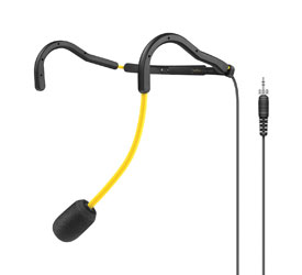 SENNHEISER HT 747 MICROPHONE Headworn, supercardioid, sweat-resistant, 3.5mm jack, yellow