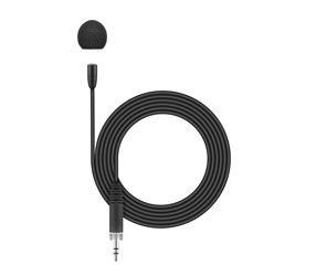 SENNHEISER MKE ESSENTIAL OMNI MICROPHONE Lapel, electret, omni, 3.5mm jack, for EW G4 Tx, black