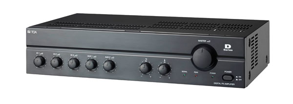 TOA A-2030DD MIXER AMPLIFIER Digital, 30W, 100V, 3x microphone in, 2x auxiliary in, 1x record out