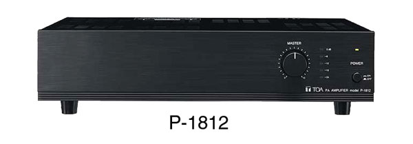 TOA P-1812 POWER AMPLIFIER 120W/4, 100V. AC/DC power, rackmountable with MB-25B