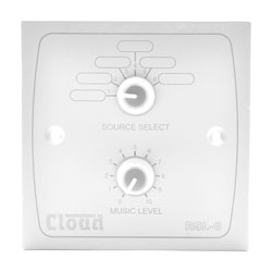CLOUD RSL-6W REMOTE CONTROL PLATE Level and source, white
