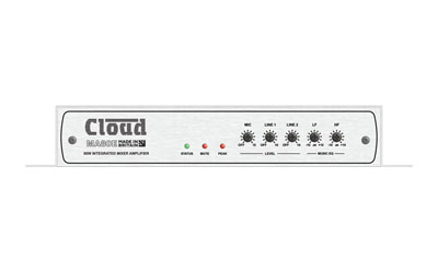 CLOUD MA80E MIXER AMPLIFIER 80W, 4ohm output, 2x stereo line inputs, ethernet connectivity