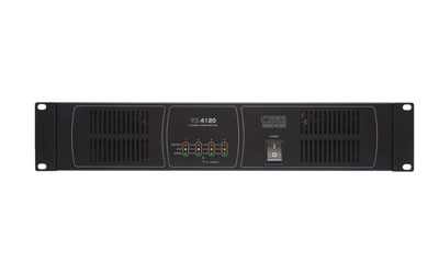 CLOUD VA4120 POWER AMPLIFIER 25/70/100V/4ohm, 4x 120W, 2U rackmount