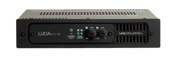 LAB GRUPPEN LUCIA 60/1-70 POWER AMPLIFIER Decentralized, 60W, 70/100V line, automatic standby