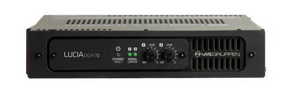 LAB GRUPPEN LUCIA 120/1-70 POWER AMPLIFIER Decentralized, 120W, 70/100V line, automatic standby