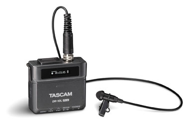 TASCAM DR-10L PRO PORTABLE RECORDER With lavalier microphone, for microSD card,
