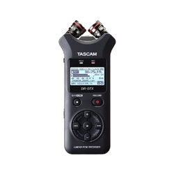 TASCAM DR-07X PORTABLE RECORDER 2-Channel WAV/MP3, micro SD/SDHC/SDXC, mic/line in, AB/X-Y cardi mic