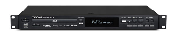 TASCAM BD-MP1MKII BLU-RAY PLAYER Blu-ray/DVD/CD/SD/USB, balanced/HMDI output, 7.1 out, 1U rackmount