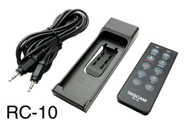 TASCAM RC-10 REMOTE CONTROL For DR-40 and DR-100MKII portable recorders