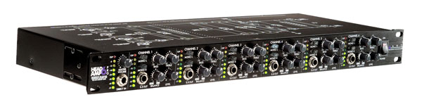 ART HEADAMP6 PRO HEADPHONE AMPLIFIER 6-channel, EQ, balance, 1U rackmount, mains powered