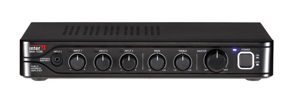 INTER-M MA106 MIXER AMPLIFIER 3x mic/line inputs, 1x telephone input, 60W/4ohm/70V/100V