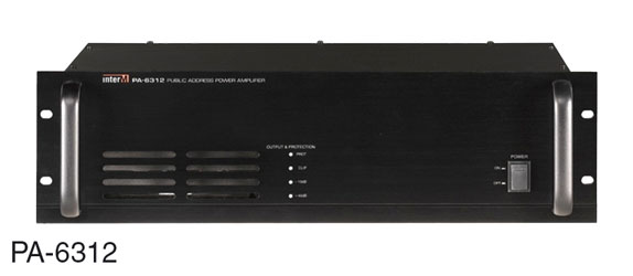 INTER-M PA6312 POWER AMPLIFIER 120W/4,70V, 100V, rackmount, 3U