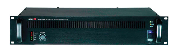 INTER-M DPA900S POWER AMPLIFIER 1x 900W, AC or DC powered, terminal outputs, 2U