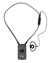 LISTEN TECHNOLOGIES LR-4200-IR-P1 IR RECEIVER PACKAGE with LR-4200-IR, loop driver, earphone