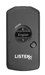 LISTEN TECHNOLOGIES LR-5200-IR IR RECEIVER Clip-on, 4-channel