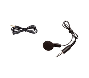 LISTEN TECHNOLOGIES LA-404 EARPHONE Single in-ear, 3.5mm TRS jack, dark grey