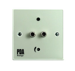 SIGNET APL OUTREACH PLATE Input, single gang, dual RCA (phono) connectors, line level