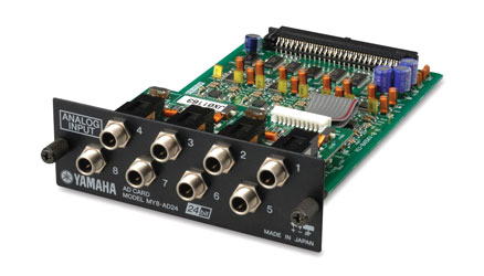 YAMAHA MY8-AD24 INTERFACE CARD Analogue, 8-inputs, 8x balanced 6.3mm jack connectors