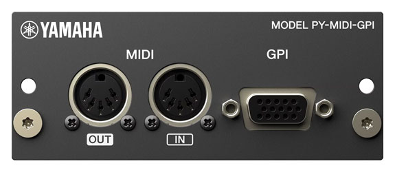 YAMAHA PY-MIDI-GPI INTERFACE CARD With MIDI I/O and GPI connectivity