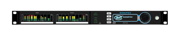 SONIFEX AVN-PA8TD AUDIO INTERFACE AES67 AoIP, 8x stereo analogue I/O, TFT display, terminal block