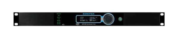 SONIFEX AVN-GMCCS GRANDMASTER CLOCK AES67 AoIP, PTP, RAVENNA, SAC accurate, rack mounting