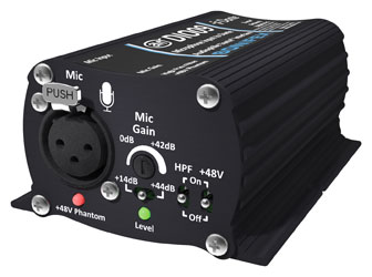 SONIFEX AVN-DIO09 AUDIO INTERFACE Dante, PoE powered, balanced XLR microphone to Dante