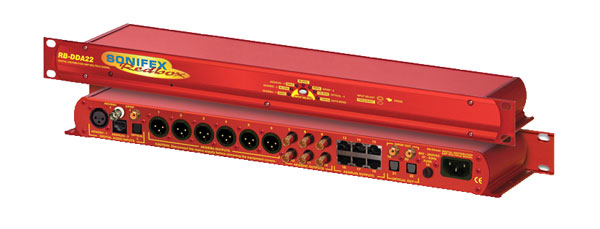 SONIFEX RB-DDA22 DISTRIBUTION AMPLIFIER Audio, digital, AES/EBU, S/PDif in, 22 m