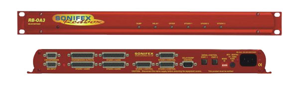 SONIFEX RB-OA3 ON-AIR TRANSMISSION SWITCHER Analogue, 3 studio, stereo