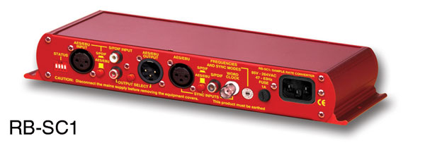 SONIFEX RB-SC1 SAMPLE RATE CONVERTER AES/EBU or SPDIF in and out, word clock in