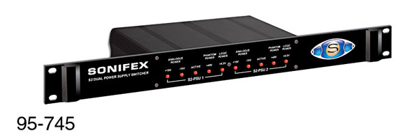 SONIFEX S2 MIXER S2-PSUS Dual power supply switcher