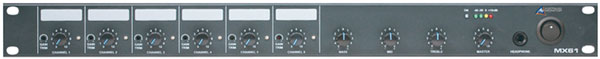 AUSTRALIAN MONITOR MX61 MIXER 6x mic/unbal line, 15V phantom, EQ, bal line out, 1U