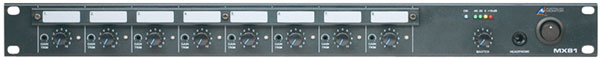 AUSTRALIAN MONITOR MX81 MIXER 8x mic/unbal line, 15V phantom, EQ, bal line out, 1U