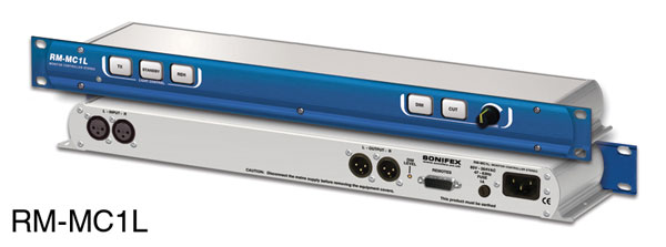 SONIFEX RM-MC1L REFERENCE MONITOR CONTROLLER 1x stereo input, 1x stereo output, light control