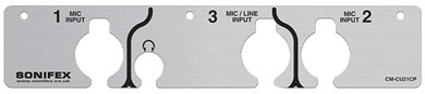 SONIFEX CM-CU21CP COVER PLATE For front of CM-CU21 commentary unit