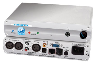 SONIFEX PS-SEND PRO AUDIO STREAMER ENCODER Audio to IP, freestanding