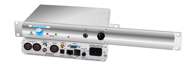 SONIFEX PS-SENDS PRO AUDIO STREAMER ENCODER Audio to IP, rack mounting