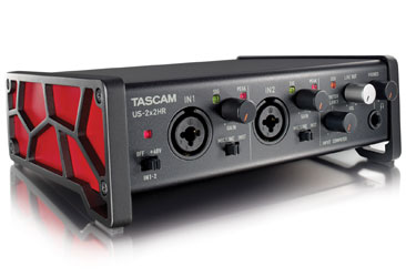 TASCAM US-2X2HR USB AUDIO INTERFACE 2-in/2-out, 192kHz/24-bit