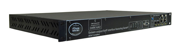 GLENSOUND DARK16O AUDIO INTERFACE Dante/AES67 to analogue, 16 outputs