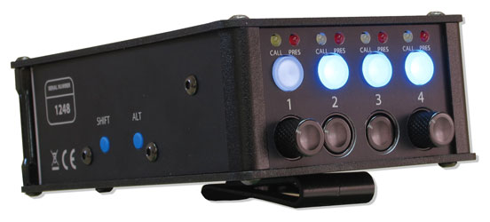 GLENSOUND BEATRICE B4+ AUDIO INTERCOM Beltpack, Dante Broadway, 4-channel, 3-pin FXLR connector