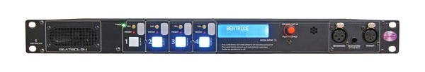 GLENSOUND BEATRICE R4 AUDIO INTERCOM Rackmount, Dante, 4-channel, 3-pin FXLR/4-pin MXLR connectors