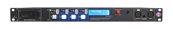 GLENSOUND BEATRICE R4 AUDIO INTERCOM Rackmount, Dante, 4-channel, 3-pin FXLR/5-pin FXLR connectors