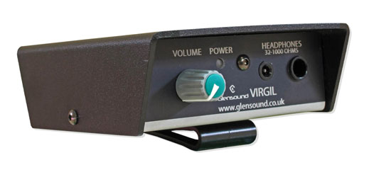GLENSOUND VIRGIL BC HEADPHONE AMPLIFIER Belt pack, Dante audio input, 6.35/3.5mm jack outputs