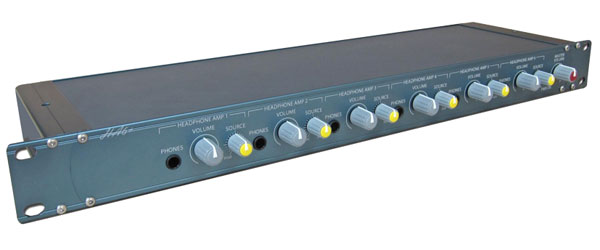 GLENSOUND HA6+ HEADPHONE AMPLIFIER Rackmount, six amplifiers, stereo/mono