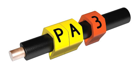PARTEX CABLE MARKERS PA1-200MCC.3 Prefit, 2.5 - 5.0mm, number 3, orange (pack of 200)