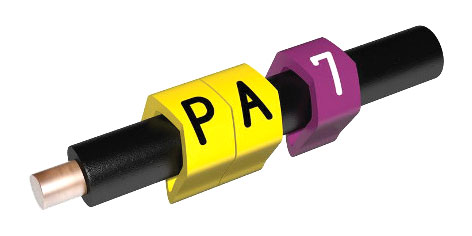 PARTEX CABLE MARKERS PA2-MCC.7 Prefit, 4.0 - 10.0mm, number 7, violet (pack of 100)