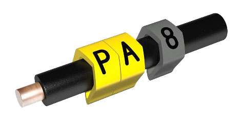 PARTEX CABLE MARKERS PA1-200MCC.8 Prefit, 2.5 - 5.0mm, number 8, grey (pack of 200)