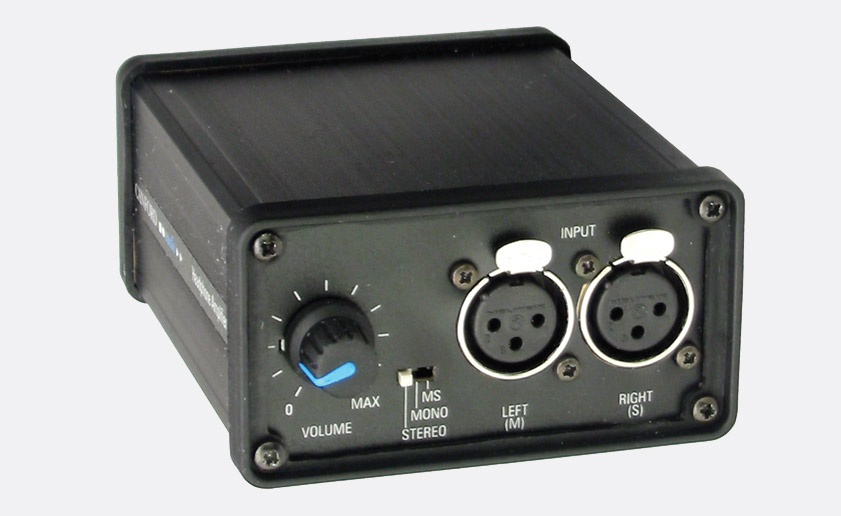 CANFORD BATTERY HEADPHONE AMPLIFIER Mk.2 Stereo, 6.35mm and 3.5mm jacks  out, 2x XLRF in